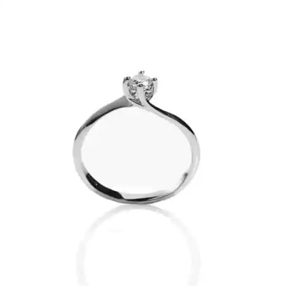 Ring Promesse Woman in White Gold Diamante 0.04 Ct ANDISCO1 - ANDISCO1